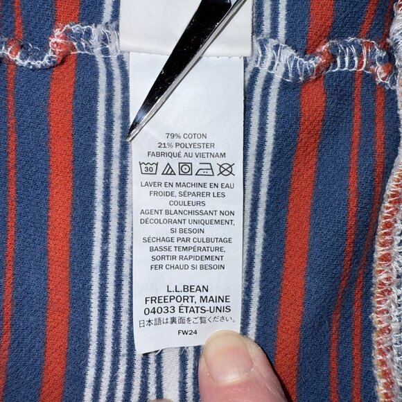 LL Bean Traditional Fit Multicolor Striped Pullover Sweatshirt Men’s XL 1/4 Zip - Picture 10 of 11